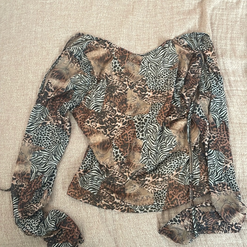 Leopard/animal print long sleeve